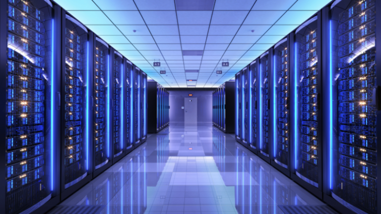Darkly Lit Data Center