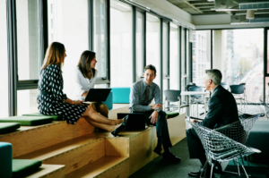 Employees Talking at Work