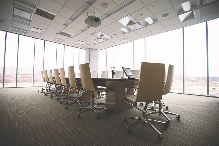 Meeting Room with Floor-to-Ceiling Windows